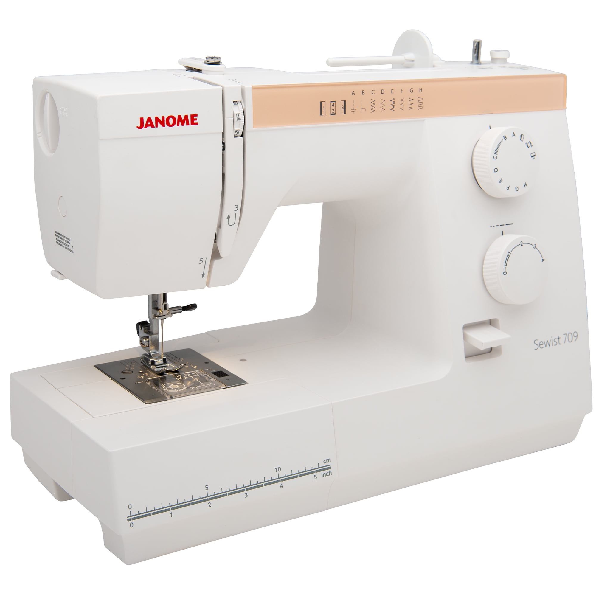 Janome Sewist 709 Mechanical Sewing Machine with Foot Pressure Adjustment