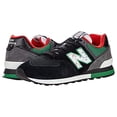 thumbnail image 2 of New Balance Men's 574 V2 Full Family Sneaker, Black/Varsity Green, 8, 2 of 2