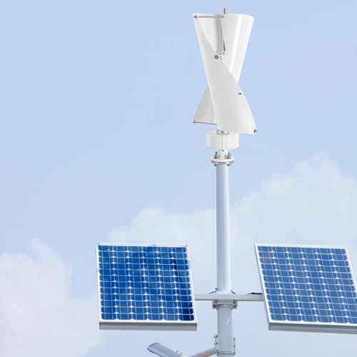 Wind Turbine, 12V 500W Vertical Axis Wind Turbine Generator with Electromagnetism Controller, 2 Aluminum Alloy Blades Wind Turbine Power Generation, Permanent Magnet Generator for Mobile House Cabin