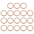 thumbnail image 1 of Unique Bargains 45mm Loose Leaf Binder Rings, 18 Pack 3mm Metal Flash Card Book Binding Rings for Key Chain Card, Orange, 1 of 7