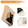 thumbnail image 4 of WOBOGO Black Cat with Oil Painting Style Clear Acrylic Napkin Holder Kitchen Tissue Face Towel Cocktail Rack Bar Restaurant Dinner Paper Dispenser, 4 of 9