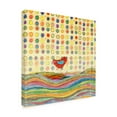 thumbnail image 2 of Trademark Fine Art 'Feathers, Dots And Stripes VII Childrens Art' Canvas Art by Ingrid Blixt, 2 of 3