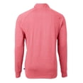 thumbnail image 3 of Men's Cutter & Buck  Heather Red PGA TOUR Volunteers Big & Tall Adapt Eco Knit Quarter-Zip Pullover Top, 3 of 3