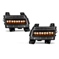 thumbnail image 2 of AKKON - Fits 2018 2019 2020 Jeep Wrangler Front Fender LED Black Corner Light w/Led Sequential Turn Signal Pair LH+RH, 2 of 7