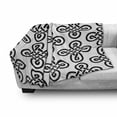 thumbnail image 3 of Celtic Soft Flannel Fleece Throw Blanket, Old-Fashion Irish Knot Motifs in Symmetric Regular Design European Culture Theme, Cozy Plush for Indoor and Outdoor Use, 70" x 90", Black White, by Ambesonne, 3 of 6
