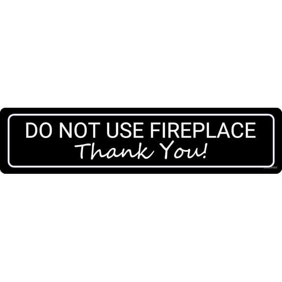 Do Not Use Fireplace Metal Tin Sign Wall Plaque Room Door Decor Club Bar Garage Tin Plates Indoor & Outdoor Wall Decor 4"x16"