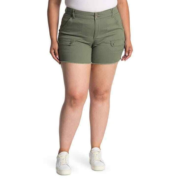 Democracy Shorts Cargo Taille Haute AB Tech Verts Grande Taille 22W
