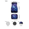 thumbnail image 7 of Renewold Dolphin Butterfly Galaxy Car Floor Mats 4 PCS Universal Fit Heavy Duty Front & Rear Car Carpet for Most Vehicles, Auto Interior Accessories Decoration, 7 of 7