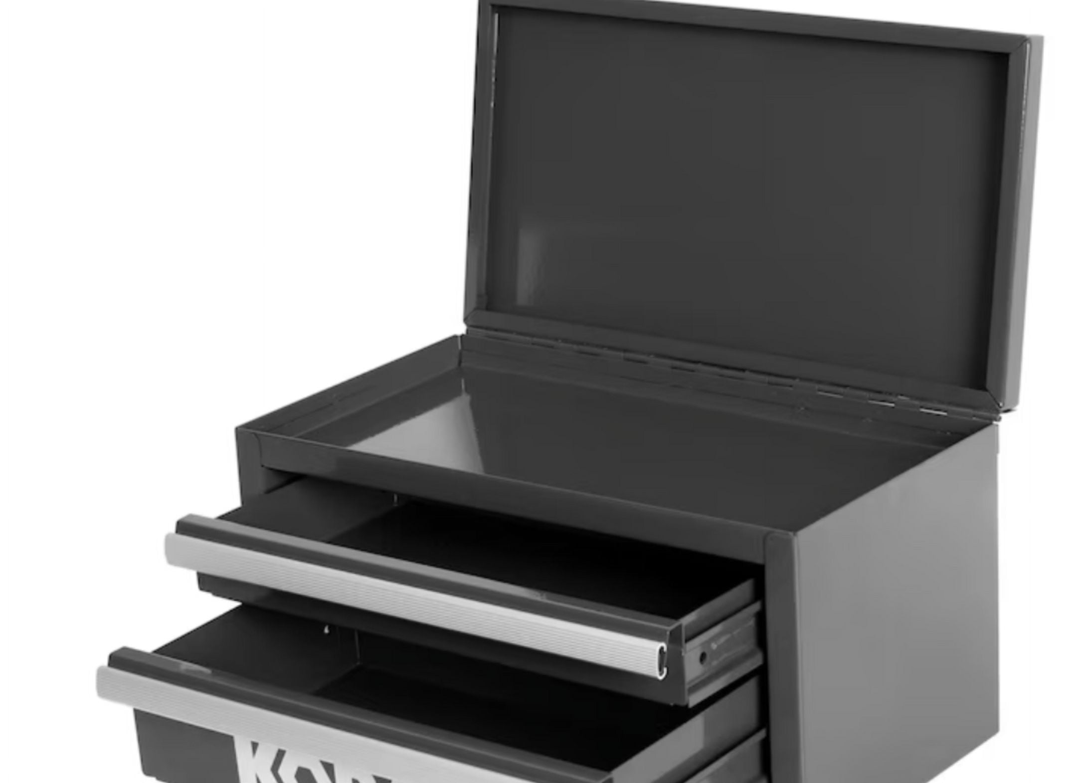 Kobalt Mini 2-Drawer Black Steel Tool Box Portable Storage System - Tools, Jewelry, Makeup, Tattoo Accessories