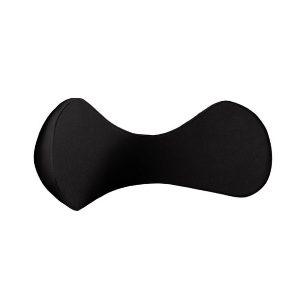 Almohada de apoyo lumbar con espuma viscoelástica, cojín ergonómico para silla de oficina negro