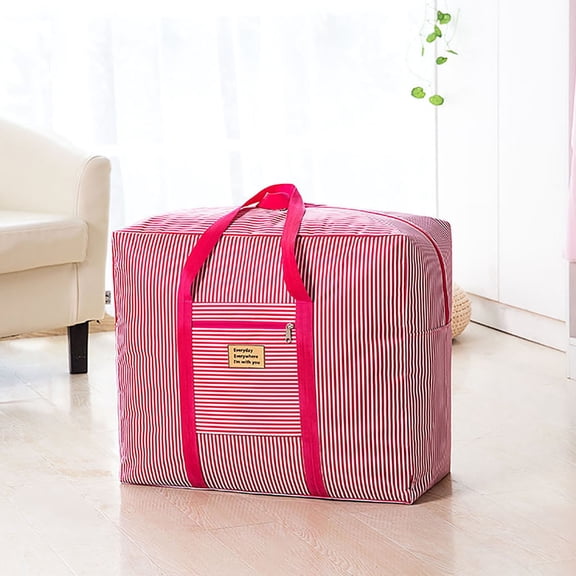 Boovnll Travel Bag, 30L Large Capacity Storage Bags with Reinforced Handles & Zipper Duffle Bag for Travel Comforters, Blankets, Clothes Organizer, Storage and Organization