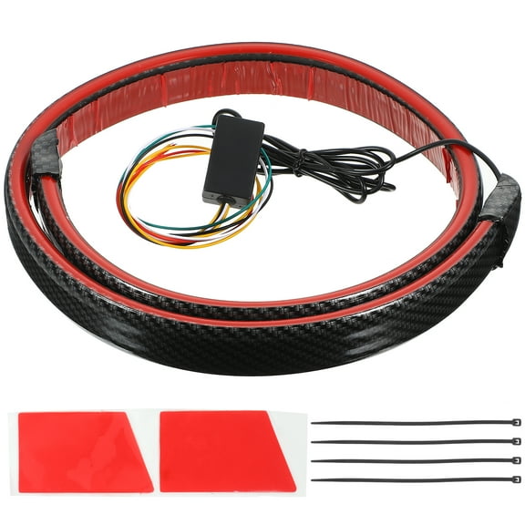 MLINS LED Brake Light Strip for Car Rear Taillight with Bright Warning Effect Black Flexible Glue ABS LED Copper 7.8 inches