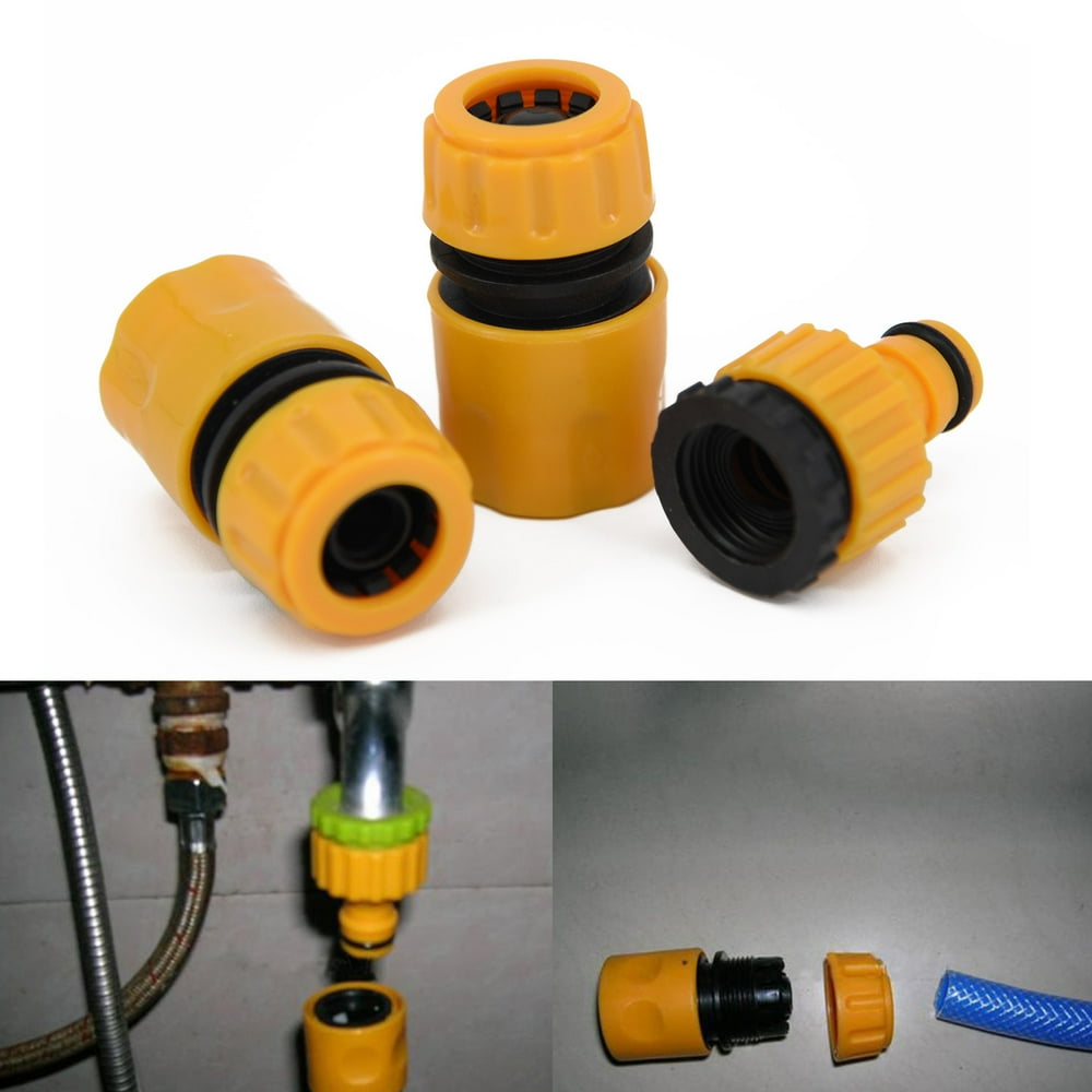 3X Garden Water Hose Pipe Tap Connector Connection Fitting Tap Adaptor Hosepipe