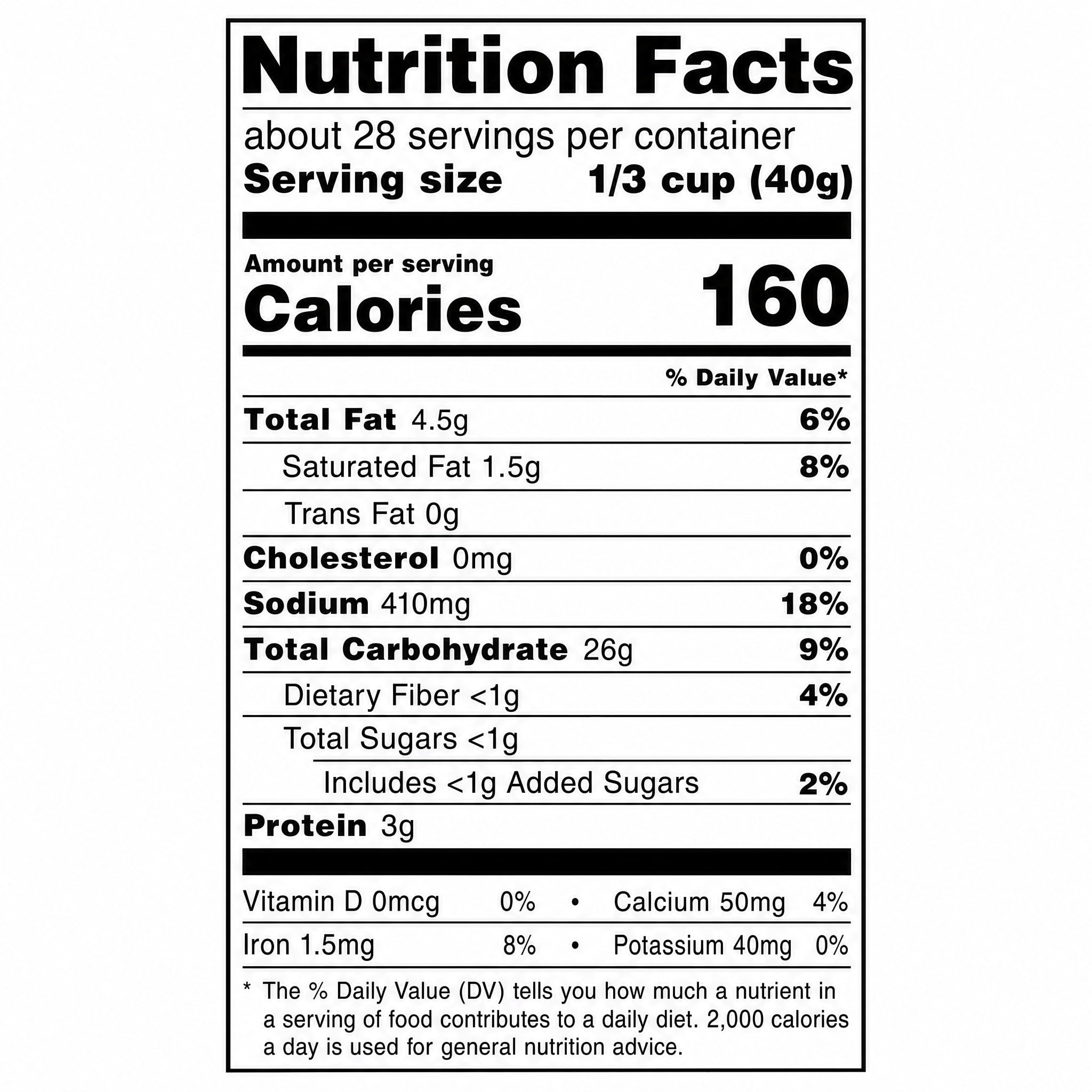 Great Value All Purpose Baking Mix, 40 oz