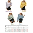 thumbnail image 2 of Camiseta mujer, Suéteres de punto de mujer Suéteres casuales de manga larga con cuello en V Abody Verde/Extragrande, 2 of 7