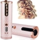 thumbnail image 1 of Rizador de pelo automático inalámbrico, portátil, con pantalla LCD, color rosa, 1 of 1