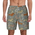 thumbnail image 2 of Goofa Dachshund Dog Bird Printed Men's Swim Trunks Board Shorts Quick Dry Mens Swimming Trunks with Compression Liner,Breathable Fit Hawaii Beach Shorts-3X-Large, 2 of 9