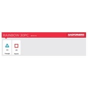 Magformers Basic Rainbow Set Multicolor Magnetic Tiles 30 Pieces