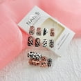 thumbnail image 3 of Uñas postizas adhesivas SXTSZJ con diseño de leopardo, acrílicas, 24 piezas, 3 of 7