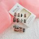 thumbnail image 3 of Uñas postizas adhesivas SXTSZJ con diseño de leopardo, acrílicas, 24 piezas, 3 of 7