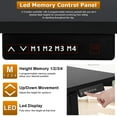 thumbnail image 2 of Electric Standing Desk Converter, 47.2 Inchs Height Adjustable Computer Desk Home Office Stand Up Desk Writing Computer Workstation PC Simple Sit-Stand Large Working Area Modern Student Study Desk, 2 of 7