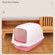 thumbnail image 4 of Pet Litter Box Fully Enclosed Spillproof Deodorant Cat Toilet Two-Way Shovel Large Capacity Cat Toilet Litter Box Closed Sandbox ShopWise Round, 4 of 17