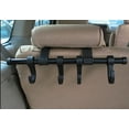 thumbnail image 2 of Maxsa Innovations Headrest Multi-Hanger 4 Hook, Black, Set of 1, 2 of 4