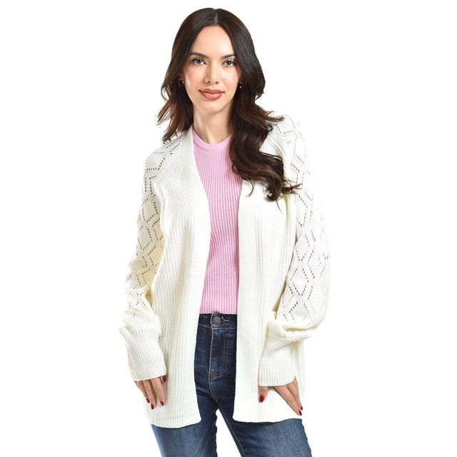 Cárdigan de punto Roman Fashion 41849 Blanco