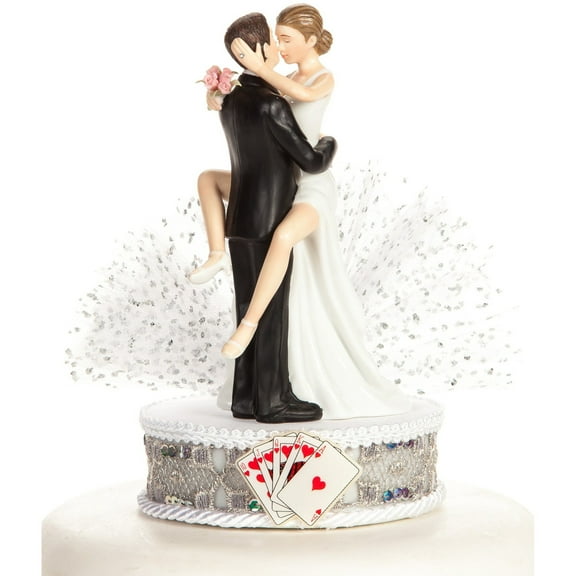 Funny Sexy Las Vegas Wedding Cake Topper