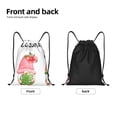 thumbnail image 2 of Yiaed Hello Summer Gnome Print Drawstring Bags Drawstring Backpack Bulk String Back Pack Gym Sport Bag-Medium, 2 of 5