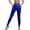 Blue, variant on WIZUTIZ Womens Yoga Pants Breathable Trendy Fitted Yoga Sweatpants Elastic Spandex High Waist 7/8 Length Pants Solid Pants for Ladies Yoga Beach Blue