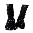 thumbnail image 3 of Calentadores de piernas para patinaje artístico, calcetines de pantorrilla, ropa ligera y cálida, accesorios anti Negro, 3 of 8