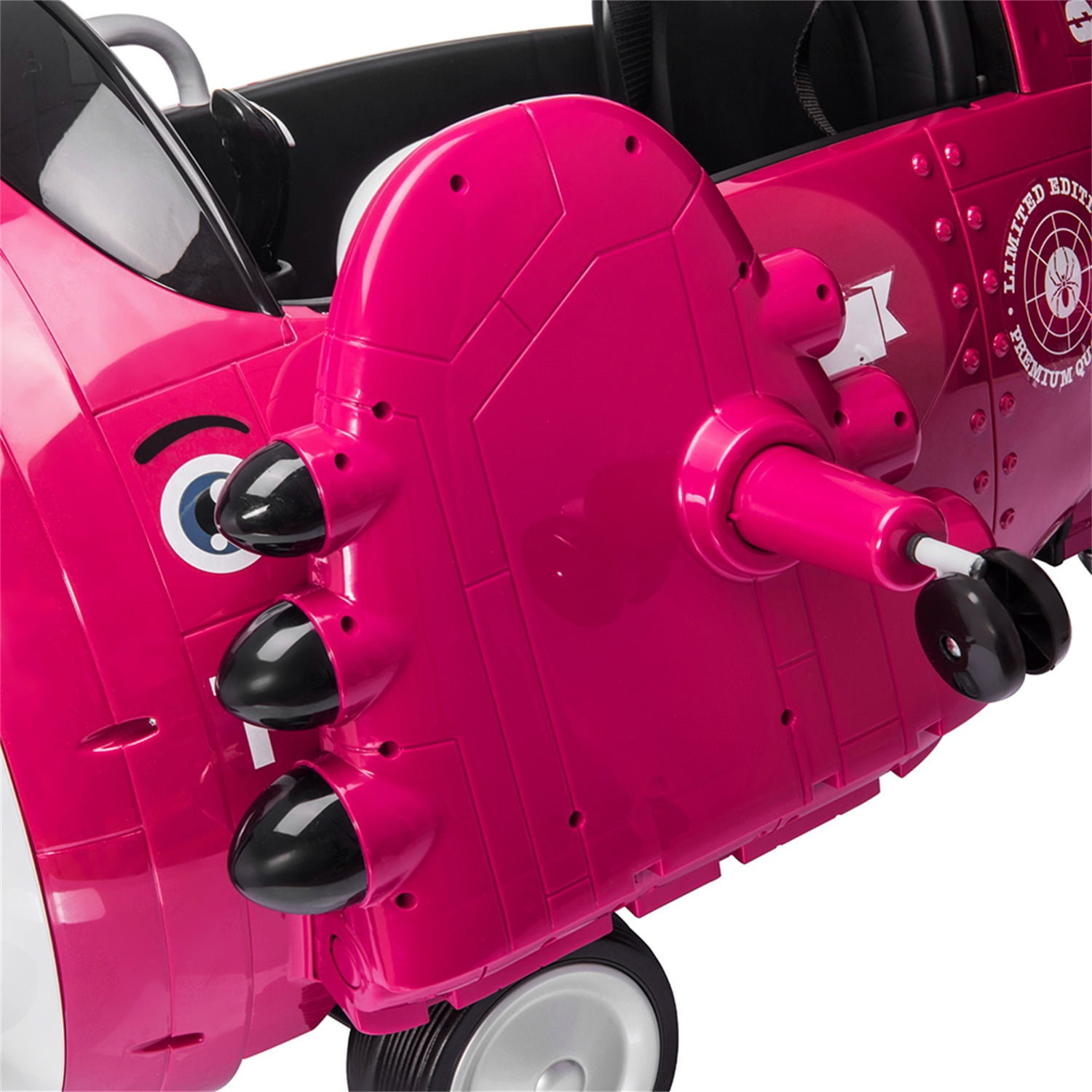 CIPACHO 12V Children's Electric Ride On Airplane, Car for Kids Vehicle with Bombing Sound, Joysticks Operation, FM Radio, Remote Control, Best Gift for Aged 3-8, Pink CIPACHO 12V Children's Electric Ride On Airplane, Car for Kids Vehicle with Bombing Sound, Joysticks Operation, FM Radio, Remote Control, Best Gift for Aged 3-8, Pink