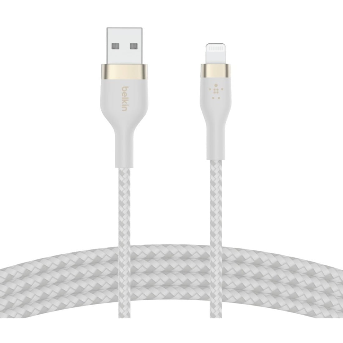 Belkin BoostCharge Pro Flex Braided USB A to Lightning Cable 10ft/3M - MFi Certified 20W Power Delivery iPhone Charger Cord - Fast Charging for iPhone 14, iPhone 13 - Black
