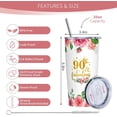 thumbnail image 5 of 90th Birthday Gifts for Women, Gifts for 90 Year Old Woman, 90 Birthday 20oz Tumbler, 90th Birthday Ideas, 90 Year Old Birthday Gift for Women, 1934 Birthday Gifts for Women, 5 of 6