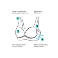 thumbnail image 5 of Unique Bargains Women's Plus Size Push Up Full Coverage Comfort Wirefree Lift Bra, 5 of 7