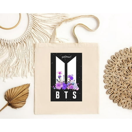 vintage BTS Kpop Tote Bag  Jin Suga J Hope RM Jimin V Jungkook   Bangtan Boys   Kpop Merch TBag  Inspired-TH9203
