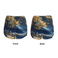 thumbnail image 5 of Lsque Golden Fantasy Landscape Printed Women's Running Shorts with Liner Pockets,Elastic Quick Dry Workout Athletic Gym Yoga Shorts,Womens High Waist Shorts-Medium, 5 of 9