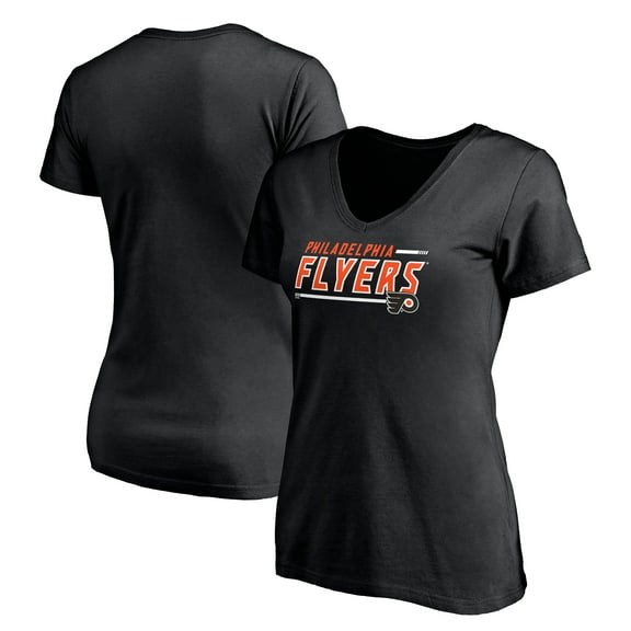 Women's Black Philadelphia Flyers Mascot In Bounds V-Neck T-Shirt