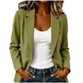 thumbnail image 3 of Blazer for Women Single Breasted Notched Lapel Long Sleeve Work Office Suit Blazer, 3 of 7