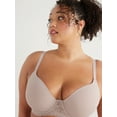thumbnail image 5 of No Boundaries Women's Demi Underwire T-Shirt Bra with Sugarcup, Sizes 34A-40DD, 5 of 7