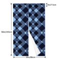 thumbnail image 3 of Door Curtain 34x56in Two Pieces Of Uniform Is Not Easy To Wrinkle The Room Shade And Dustproof For The Wall On The Door Or Window Argyle Plaid Blue_3, 3 of 5