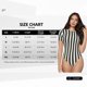 thumbnail image 5 of Balery Black And White Thick Stripes Body de cuello redondo de manga corta para mujer Tops de manga corta Tops básicos-X-Large, 5 of 7