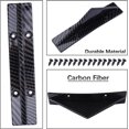 thumbnail image 2 of 4 Piezas Alerón de Parachoques Trasero de Coche Universal Fibra de Carbono Difusor de Labios de Parachoques Trasero Automático Alerón de Tiburón Trasero Accesorios Divisor de Forma Arqueada, 2 of 5