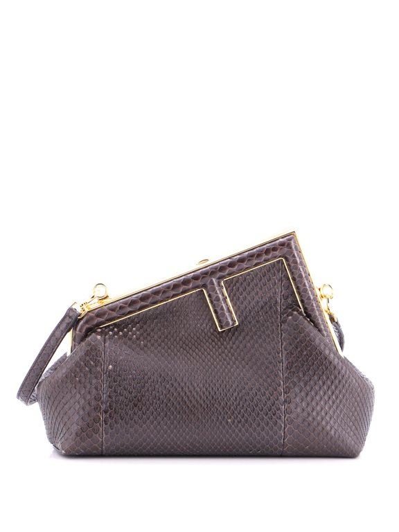 Pre-Owned First Bag Python Small By Rebag