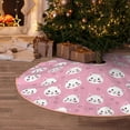 thumbnail image 6 of Daiia Cute Cat Drawing Merry Christmas Tree Skirt , Xmas Large Lace-up Tree Skirt, Santa Snowflakes Rustic Home Decorations New Year Party Farmhouse Decor-48", 6 of 7