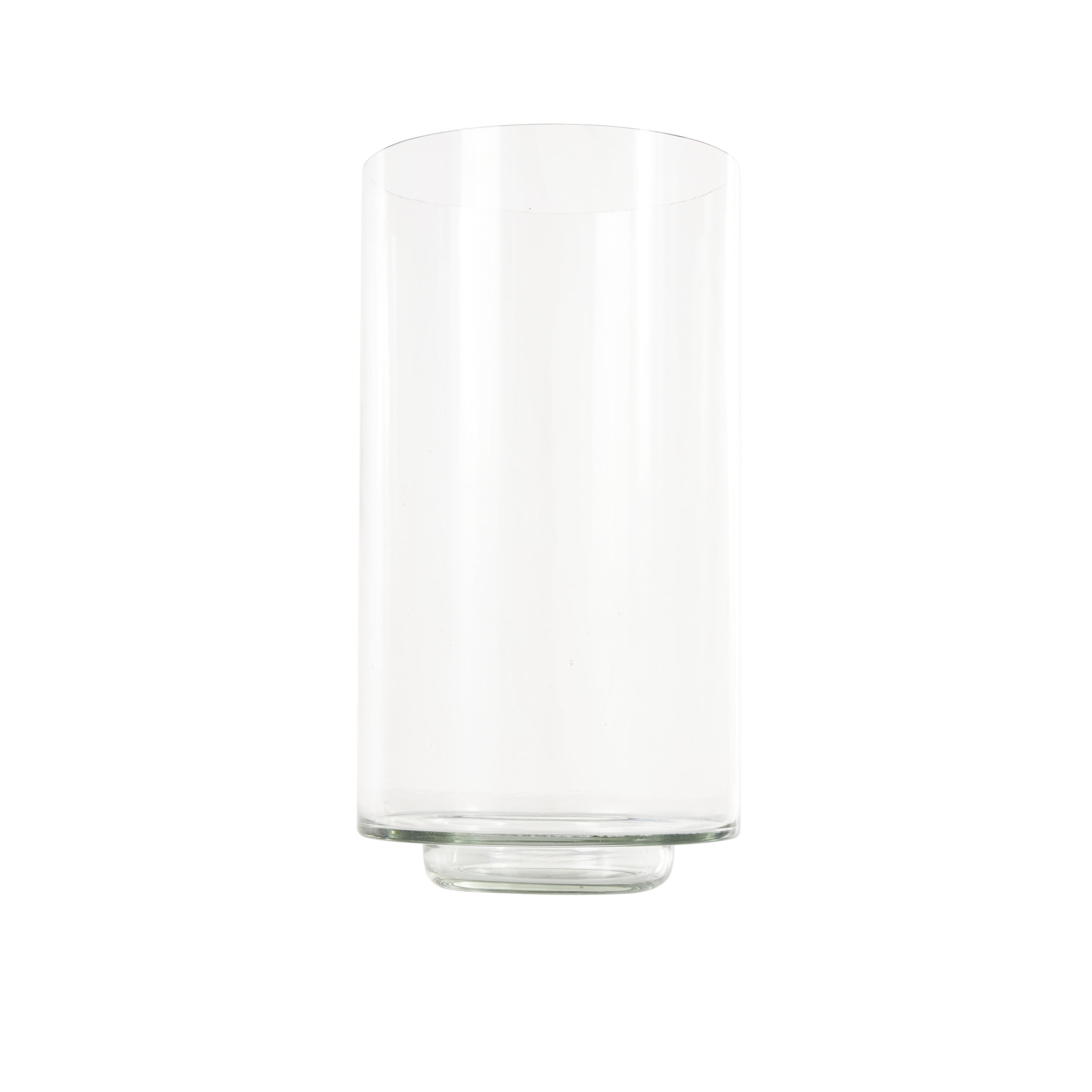 DecMode 12" Wide Glass Vase