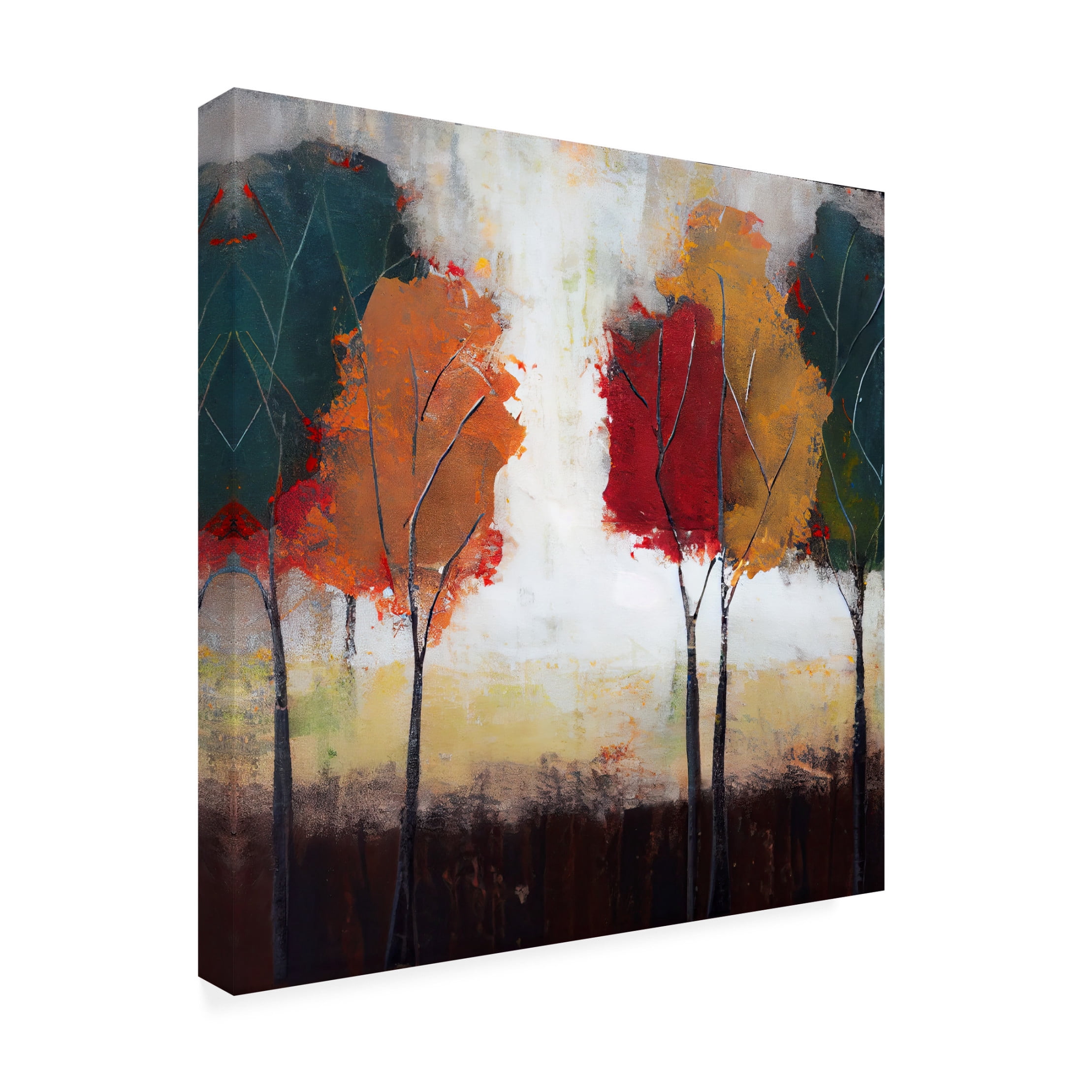 Canvas Wall Art - Sasha 'Manchester Autumn II' Wall Art for Living Room, Bedroom, or Office Décor by Trademark Fine Art - 18 x 18 Inches