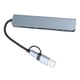 thumbnail image 4 of Hub tipo C 8 en 1, estación de acoplamiento USB 3,0 Plug and Play de aleación de aluminio estable de alta velocidad para teléfono, portátil, tableta y PC, 4 of 5