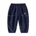 thumbnail image 3 of Loopsun Kids Boys Girls Pants 5 to 15 Years Solid Casual Sweatpants Cargo Trousers, 3 of 5